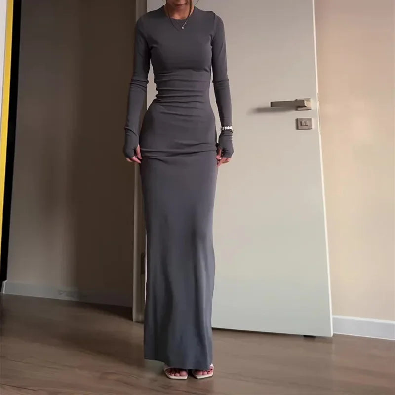 Vestido Largo Abaya Mujer Modesto Casual Todo el Año