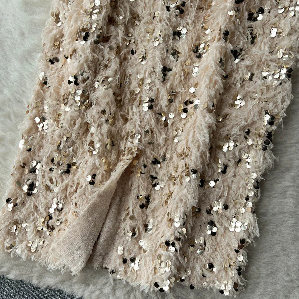 A-Line Maxi Skirt - Drawstring Solid Black