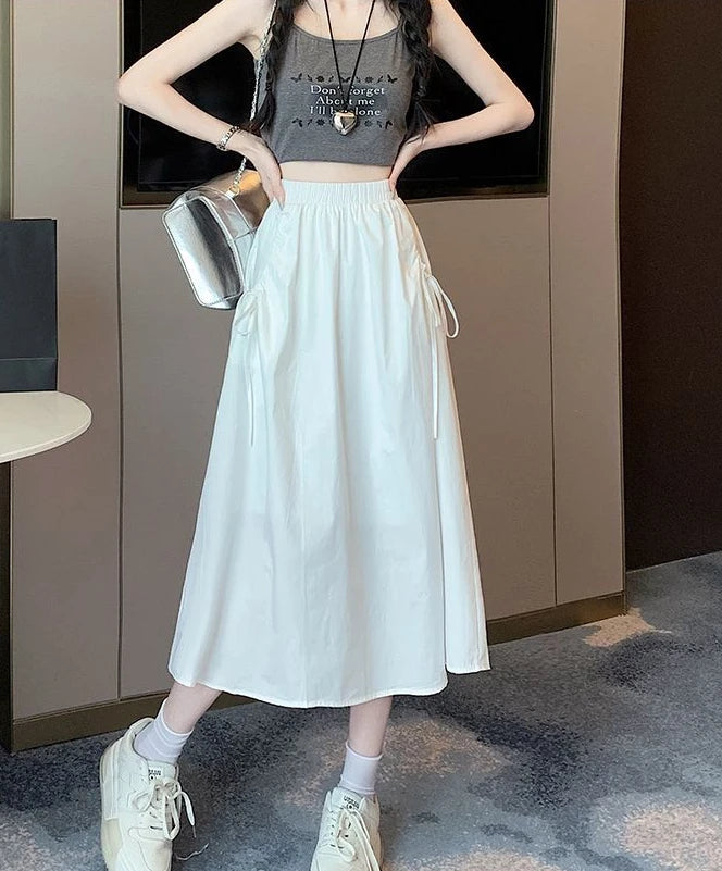 Drawstring Cargo Skirt - Stylish Elegant