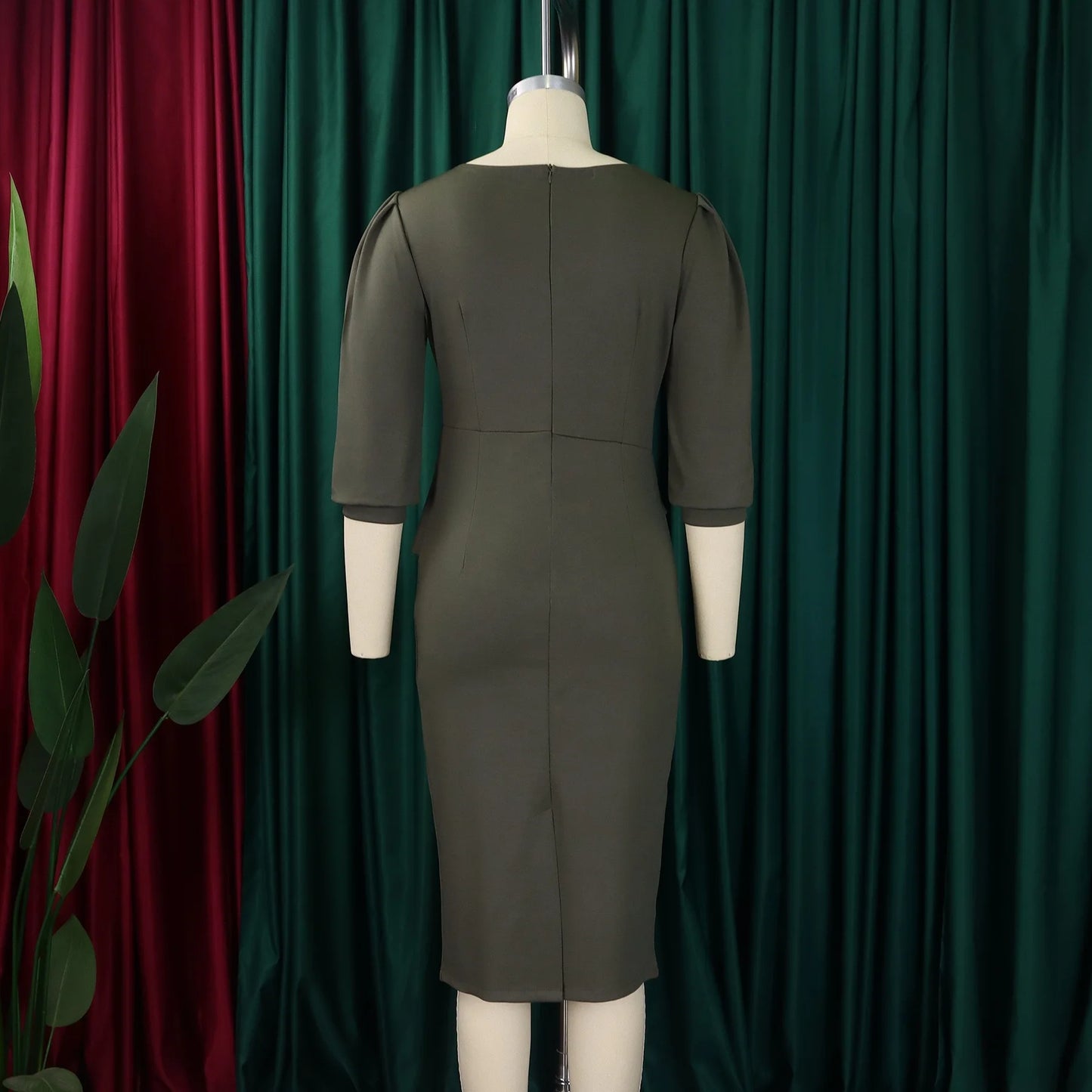 Office Dress - Sheath Half Sleeve Business