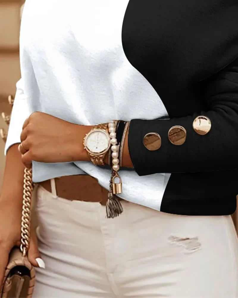 Blusa Sexy Hombro Descubierto Cadena Cuello Halter