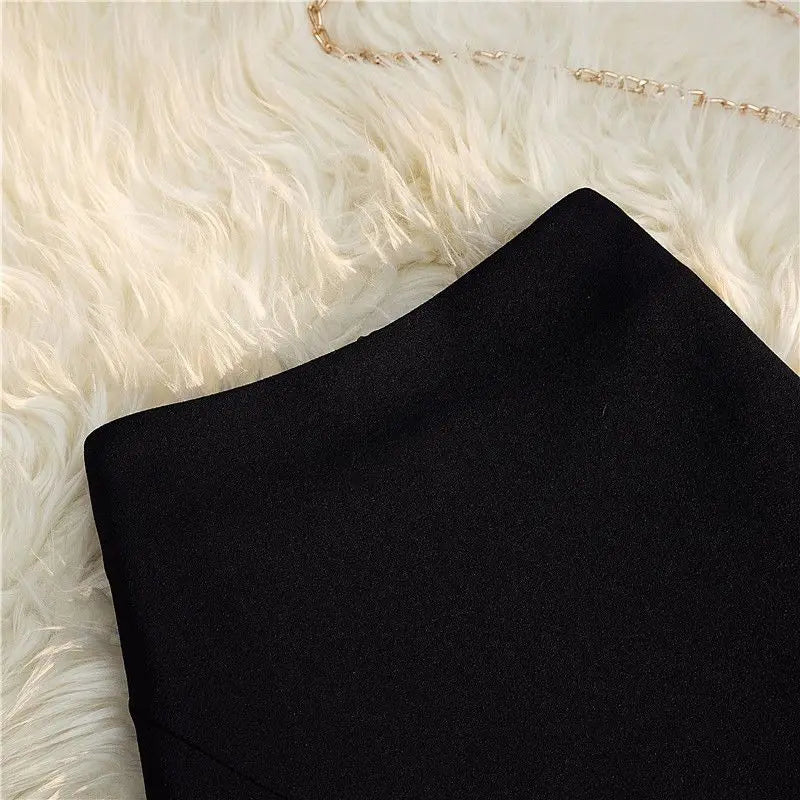 Ruffles Mini Skirt - High Waist A-Line Zipper Style C