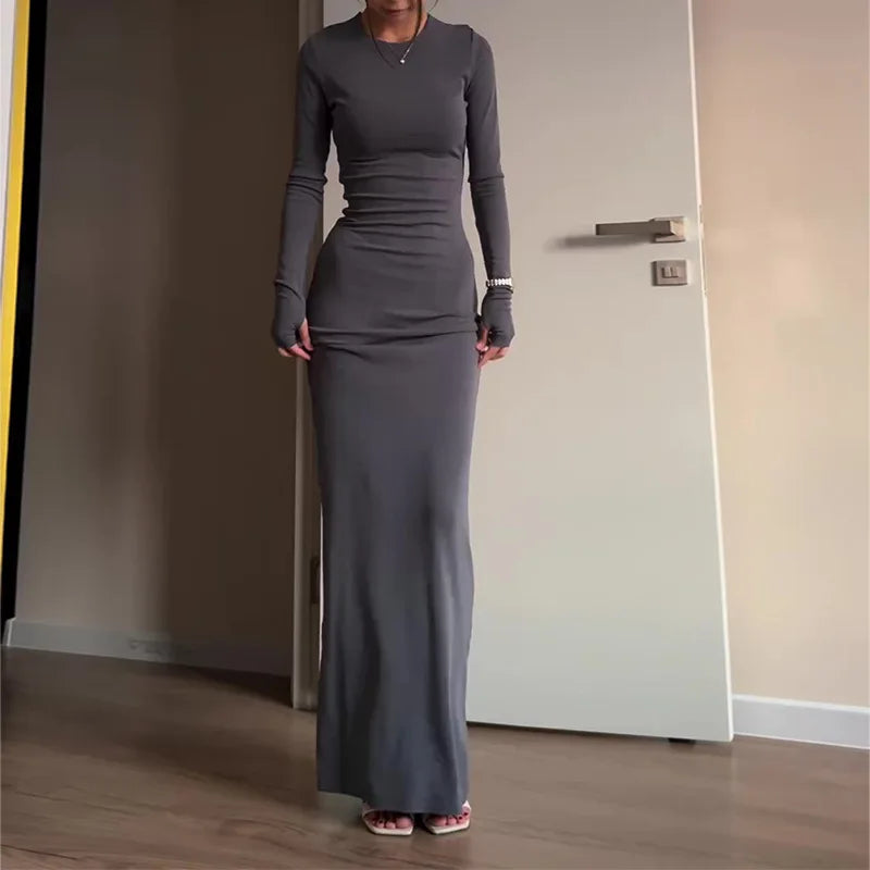 Vestido Largo Abaya Mujer Modesto Casual Todo el Año