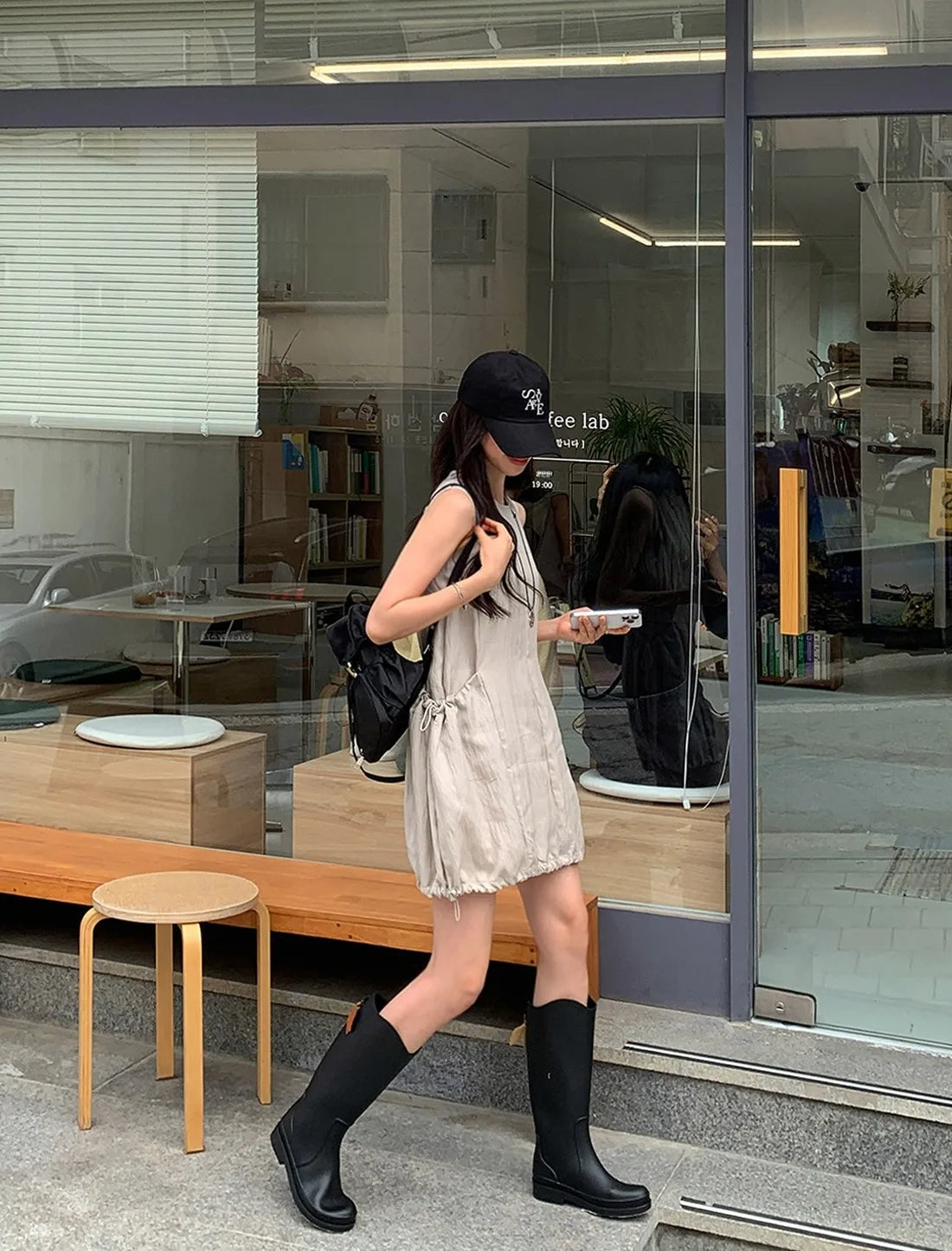 Denim Jumpsuit Set - Kids Two Piece Light Blue