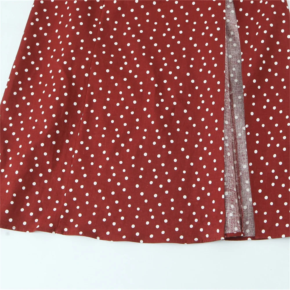 Polka Dot Dress - Slim Fit Temperament
