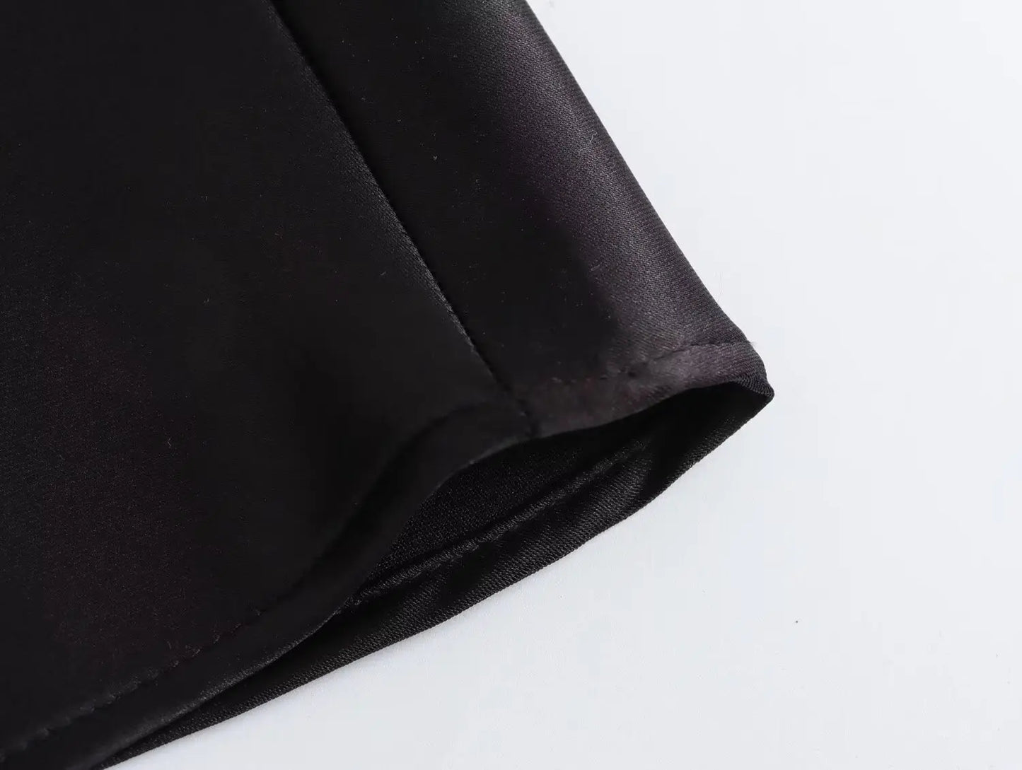 Satin Midi Skirt - High Waist