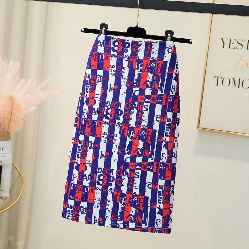 A-Line Midi Skirt - Belted Korean Workwear