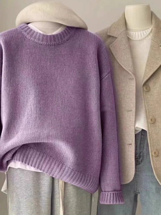 Cashmere Sweater - Round Neck Loose Fit