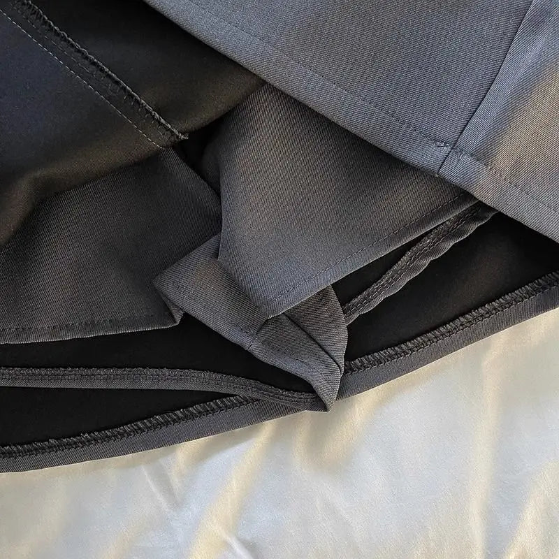 Streetwear Black Mini Skirt Women Fashion Preppy Sexy Gyaru Hip Wrap Skirts Summer Elegant Korean High Waist A Line Faldas New