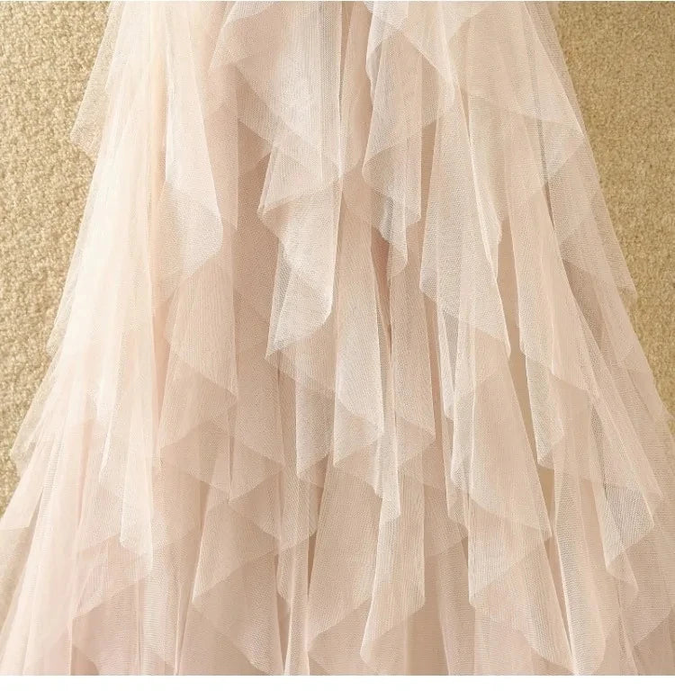 Tutu Tulle Long Maxi Skirt Women Fashion Korean Cute Pink High Waist Pleated Skirt Mesh Female Lady Aesthetic Faldas
