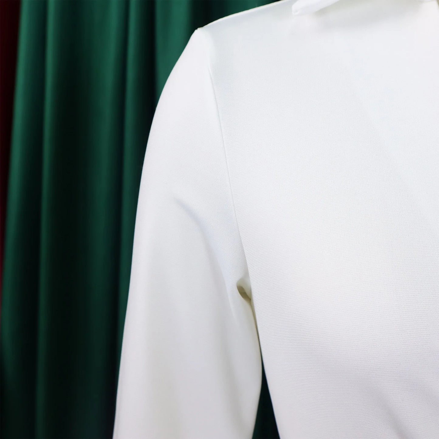 Office Dress - Turn Down Collar Belt Pleated African