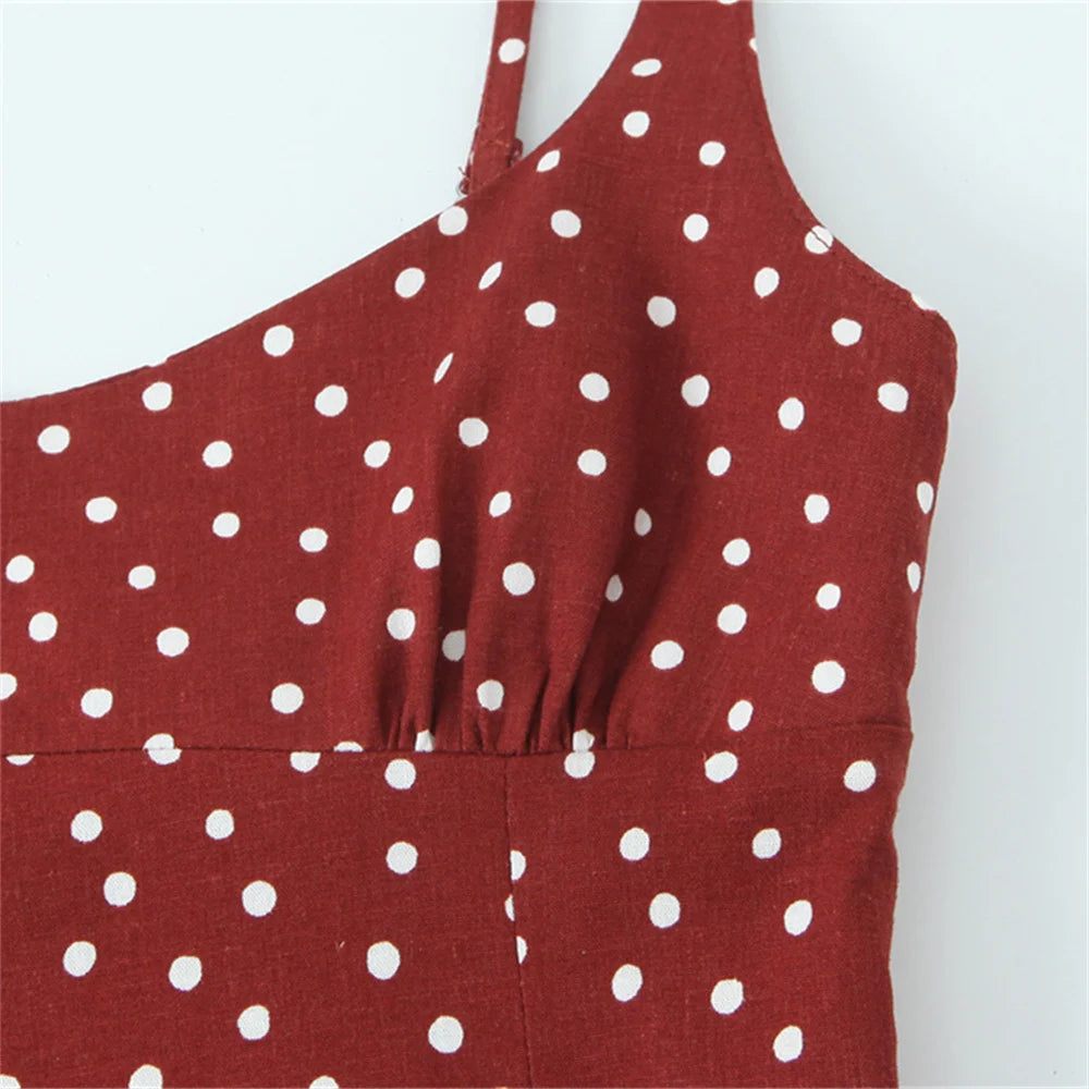 Polka Dot Dress - Slim Fit Temperament