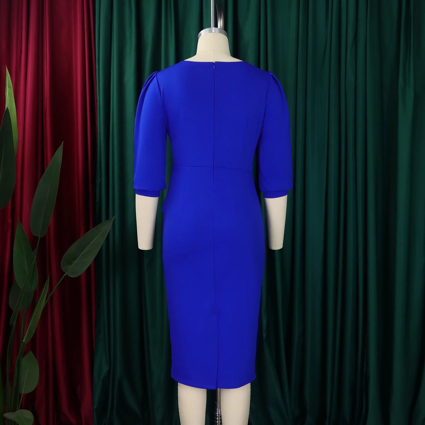 Office Dress - Sheath Half Sleeve Business