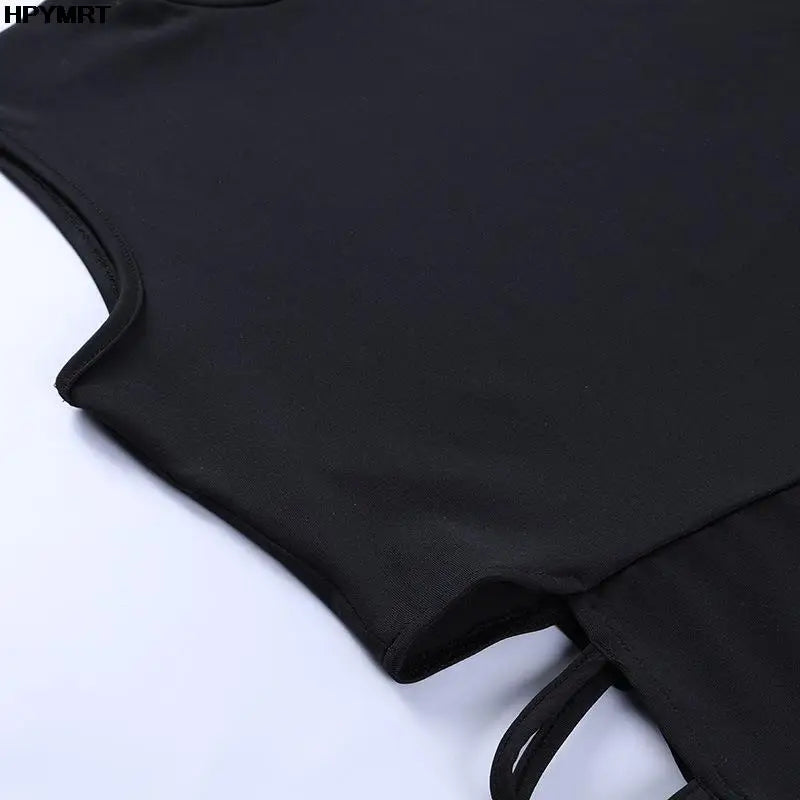 Black Bandage Dress - Sleeveless Party Backless