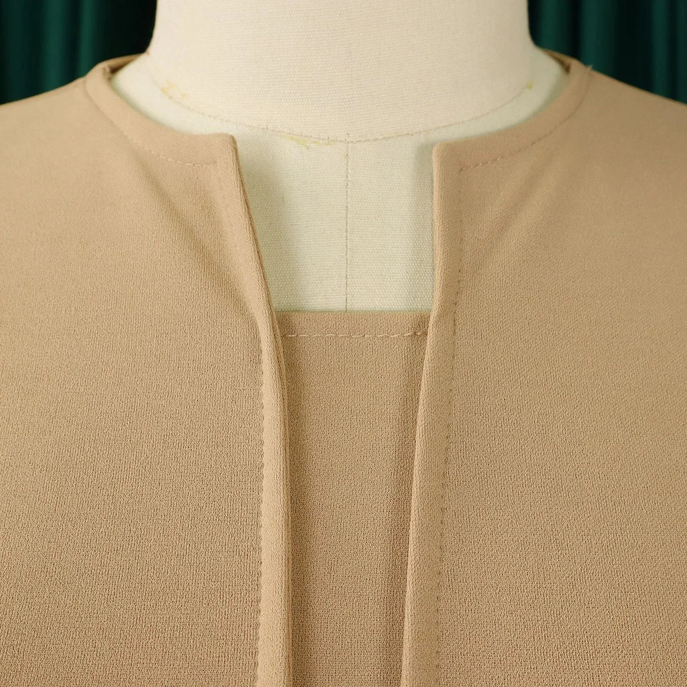 Office Dress - V Neck Belt Midi Professional 2024