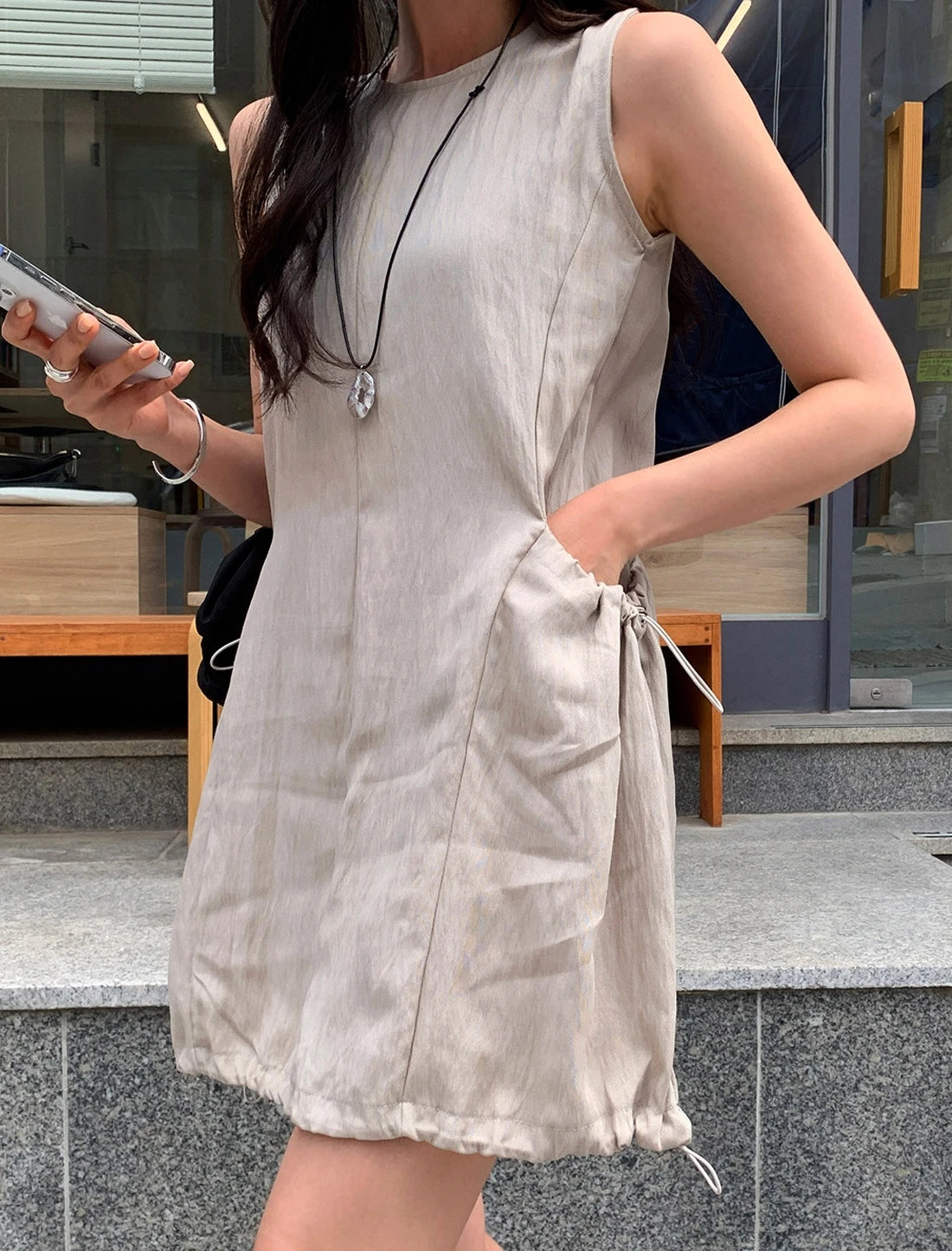 Denim Jumpsuit Set - Kids Two Piece Light Blue