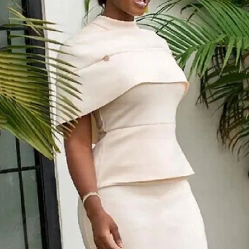 Women's Solid Color Knee Length Skirt 2024 Summer Skiny Wrap Skirt for Urban Female Office Ladies High Waist Skirts