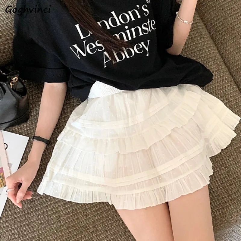 A-Line Mini Skirt - Preppy Street Style A