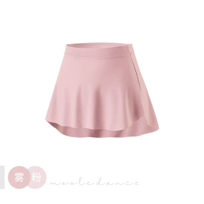 Ballet Skirt Women Adult Dance Skirt Dress Ballet Tutu Ballerina Dancewear Curved Hem Half-Length Skirt