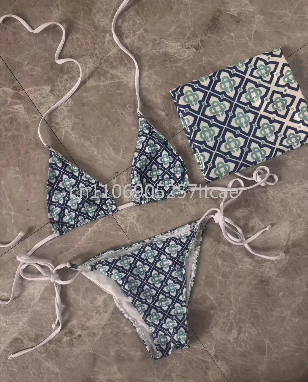 Fashion Design Scarf Swimsuits Designer Brand Women's Beachwear Scarf Bikini Sets