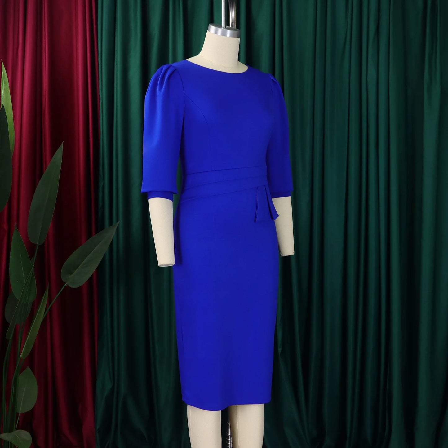 Office Dress - Sheath Half Sleeve Business