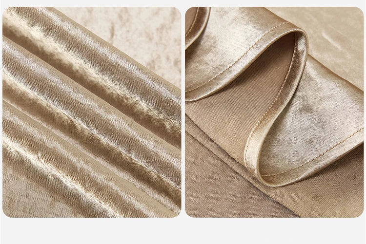 Satin Maxi Skirt - High Waist Trumpet