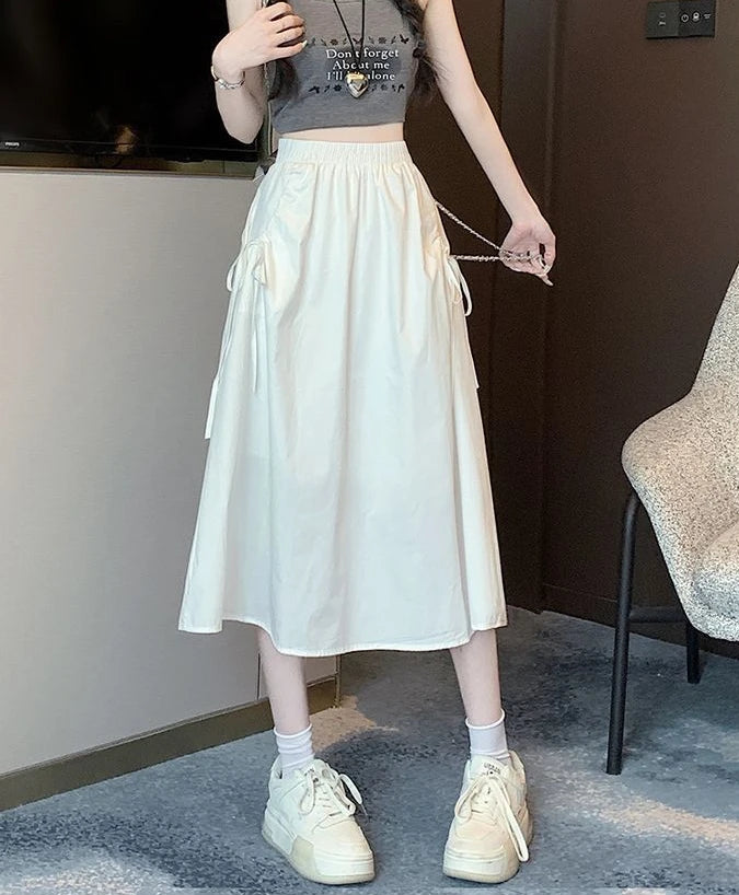 Drawstring Cargo Skirt - Stylish Elegant
