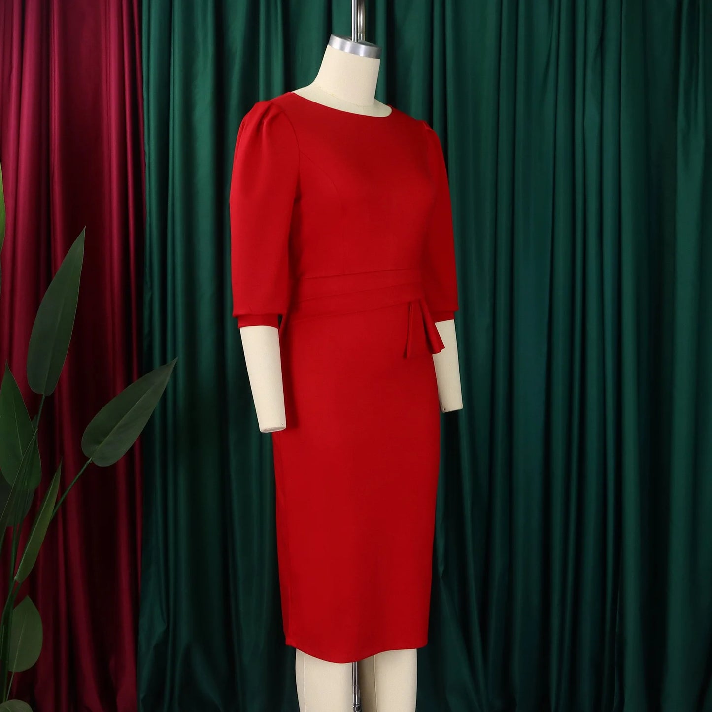 Office Dress - Sheath Half Sleeve Business