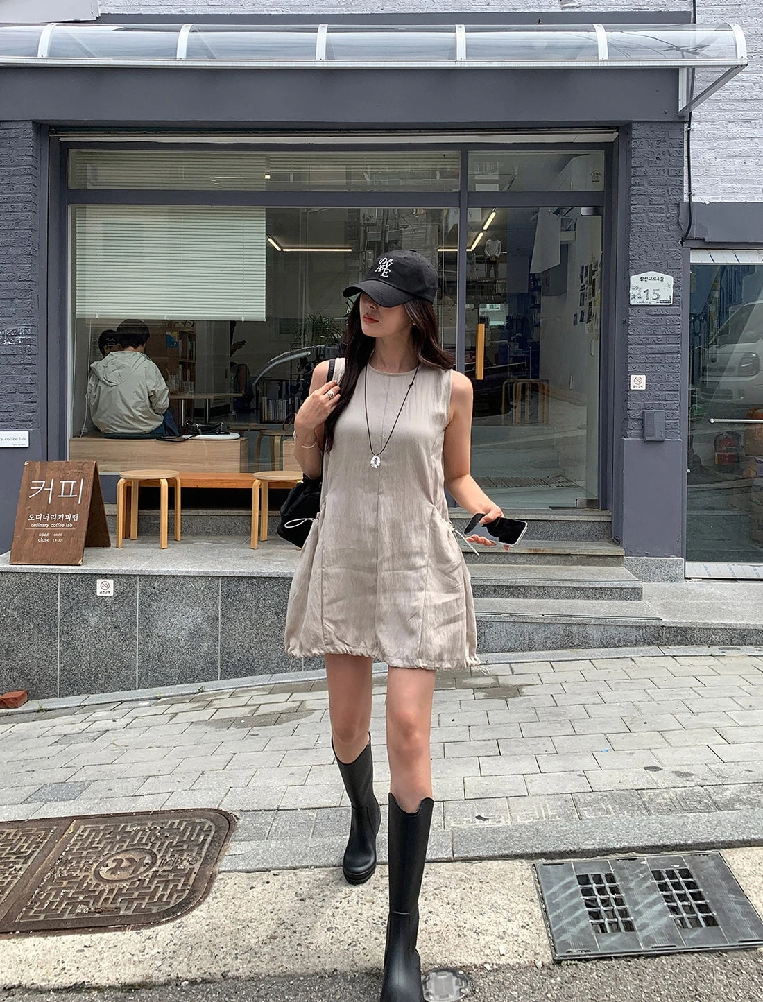 Denim Jumpsuit Set - Kids Two Piece Light Blue