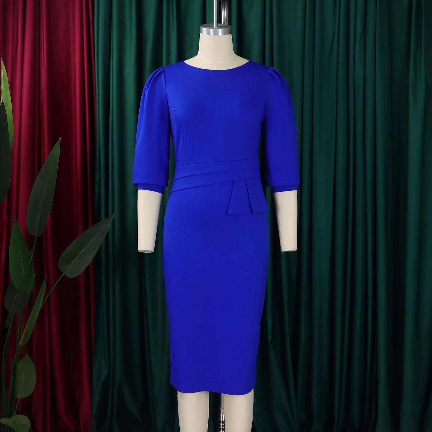 Office Dress - Sheath Half Sleeve Business