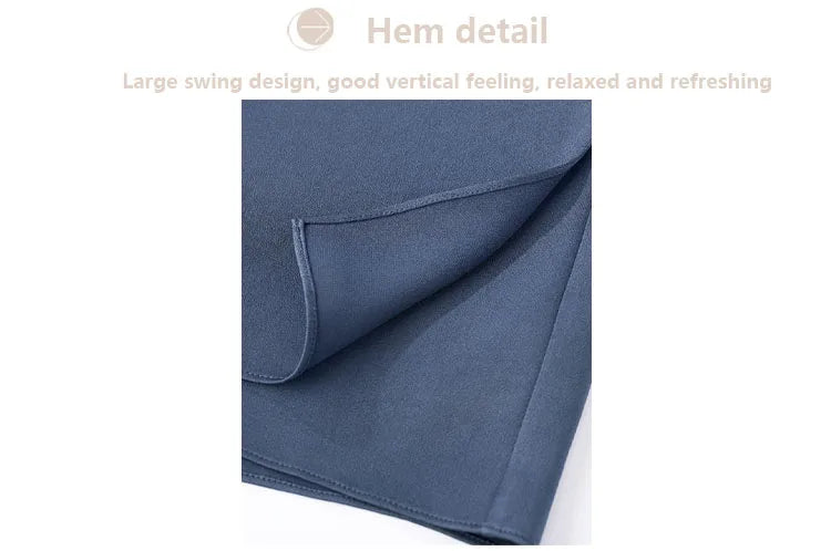 Satin Pleated Midi Skirt - French Simple