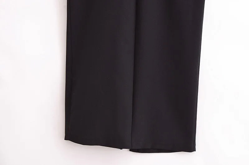 Office Midi Dress - Belt Button Sleeveless Black