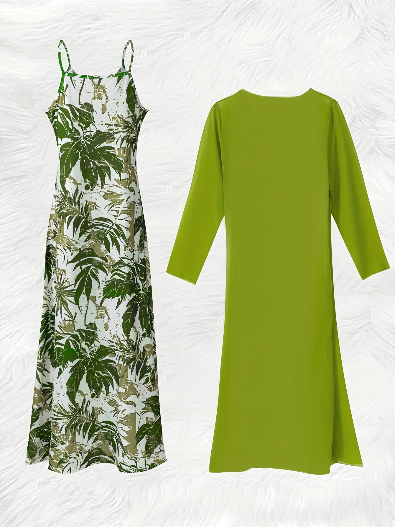 Conjunto Mujer Elegante Dos Piezas Manga Larga Verano