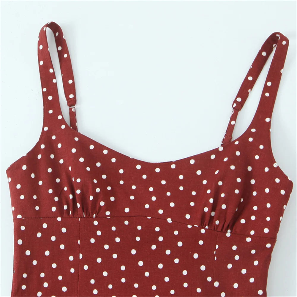 Polka Dot Dress - Slim Fit Temperament