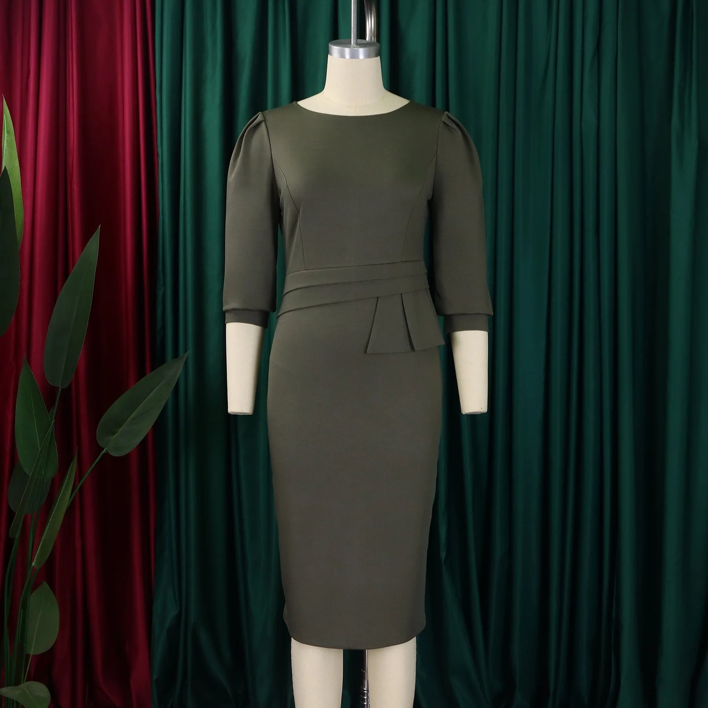 Office Dress - Sheath Half Sleeve Business