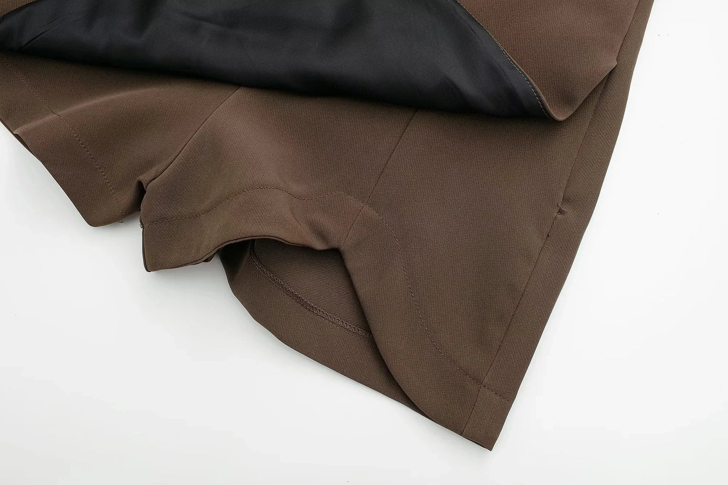 TRAF Women's Skort High Waist Brown Skirt Pants Stylish Summer Pink Black Mini Skirt Shorts Asymmetric Casual Off White Skort