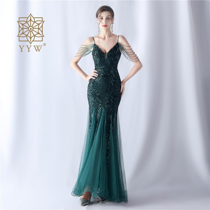 Prom Dress - Sequin Long Cocktail Luxury