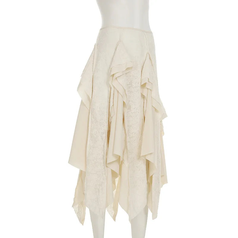 Falda Larga Irregular Mujer Diseño Urbano Verano