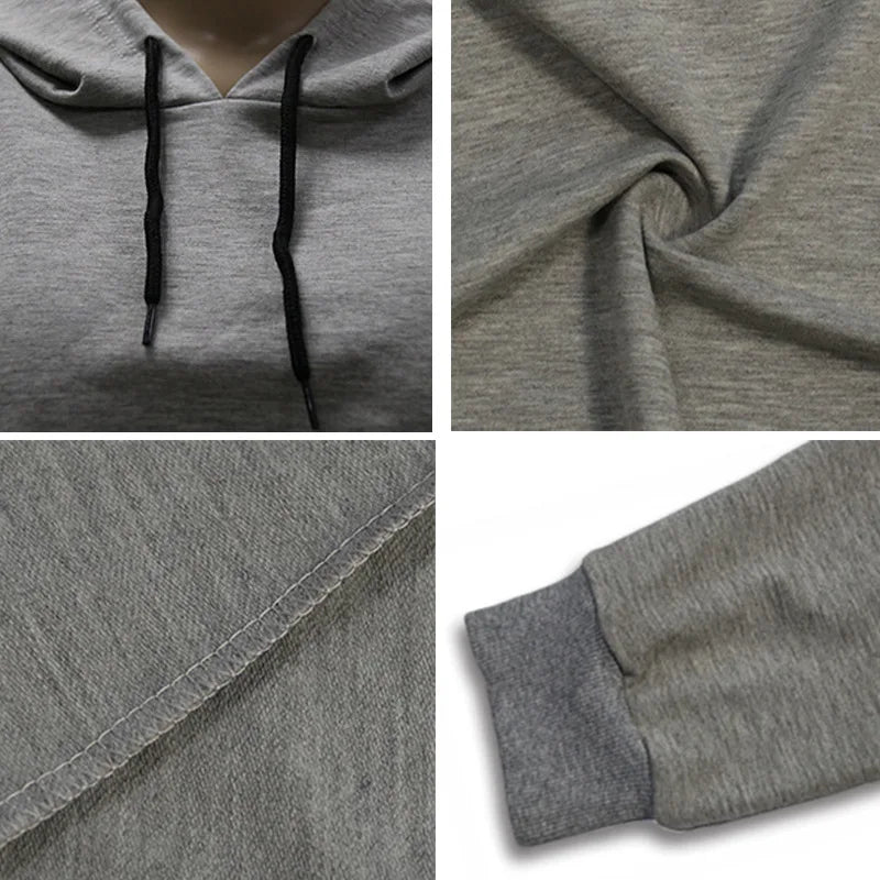Polerón Corto con Capucha Mujer Casual Manga Larga Sólido