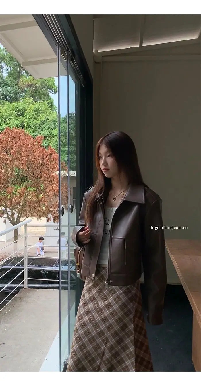 Falda Midi Cuadros Retro Y2K - Cintura Baja Estilo College