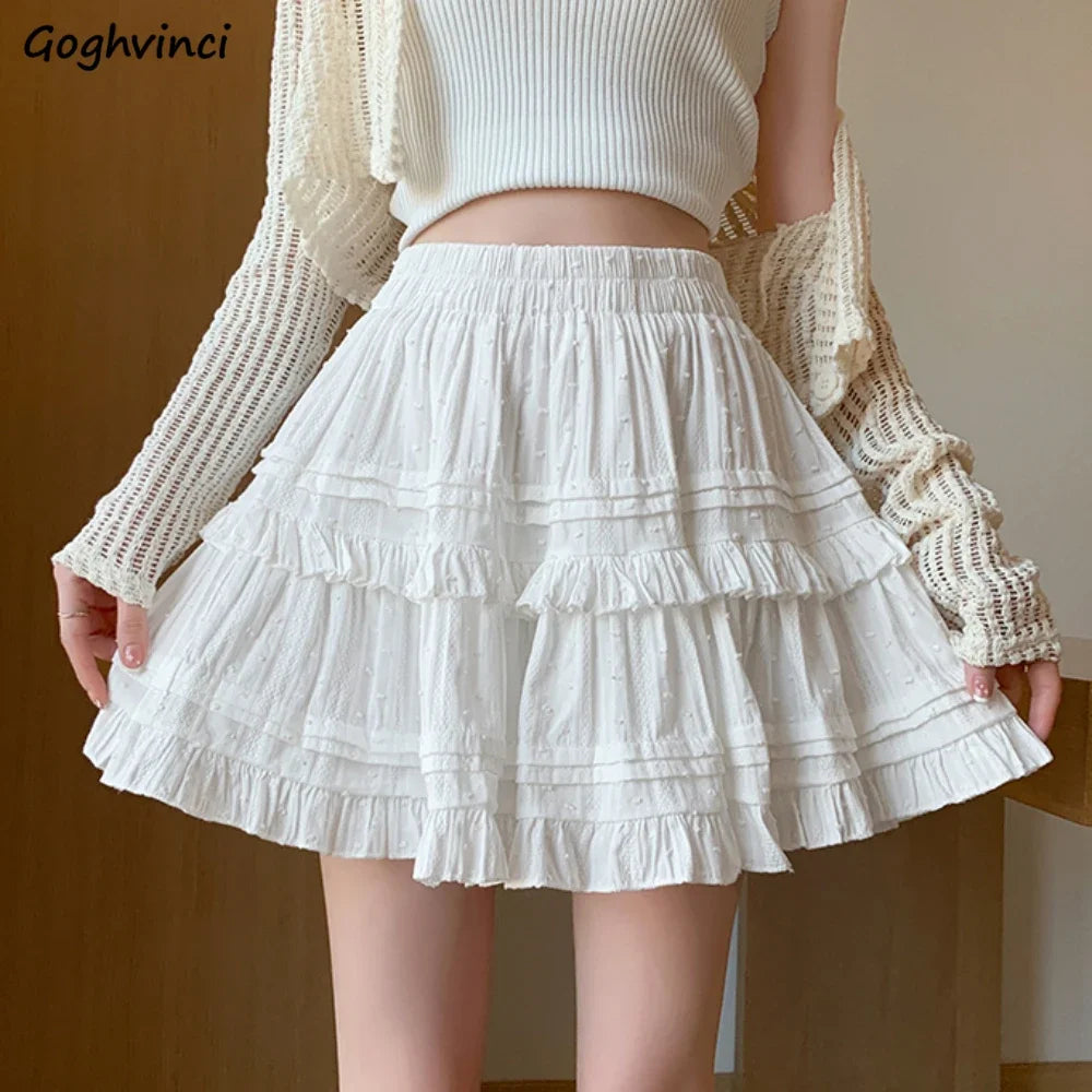 A-Line Mini Skirt - Preppy Street Style A