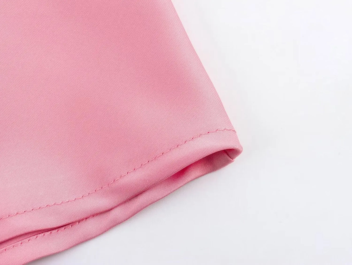 Satin Midi Skirt - High Waist