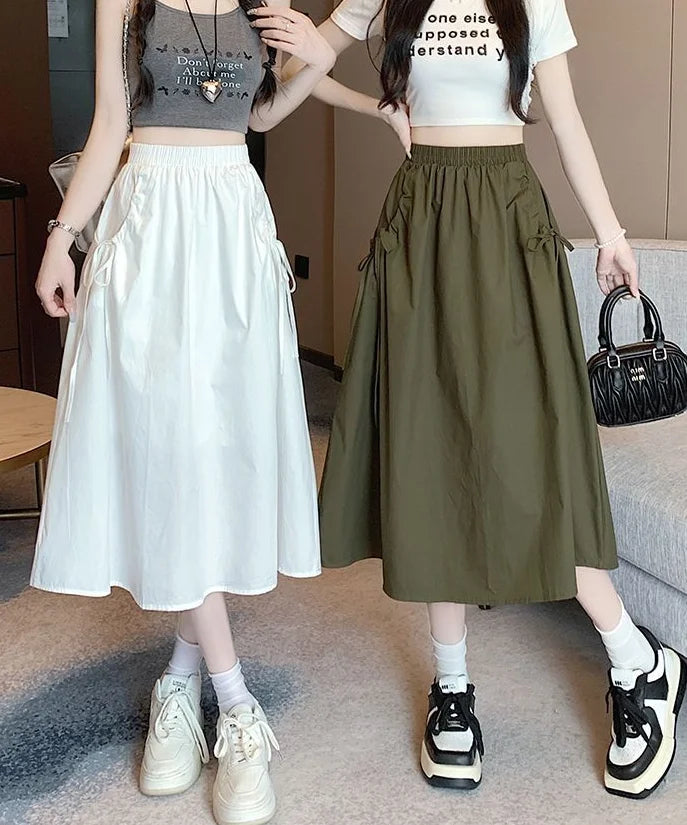 Drawstring Cargo Skirt - Stylish Elegant