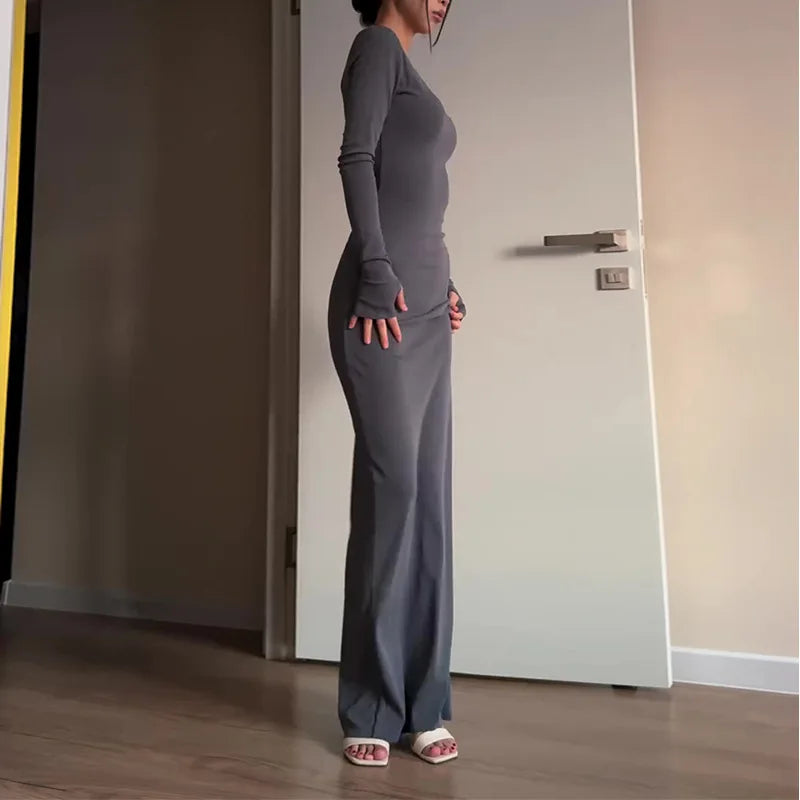 Vestido Largo Abaya Mujer Modesto Casual Todo el Año