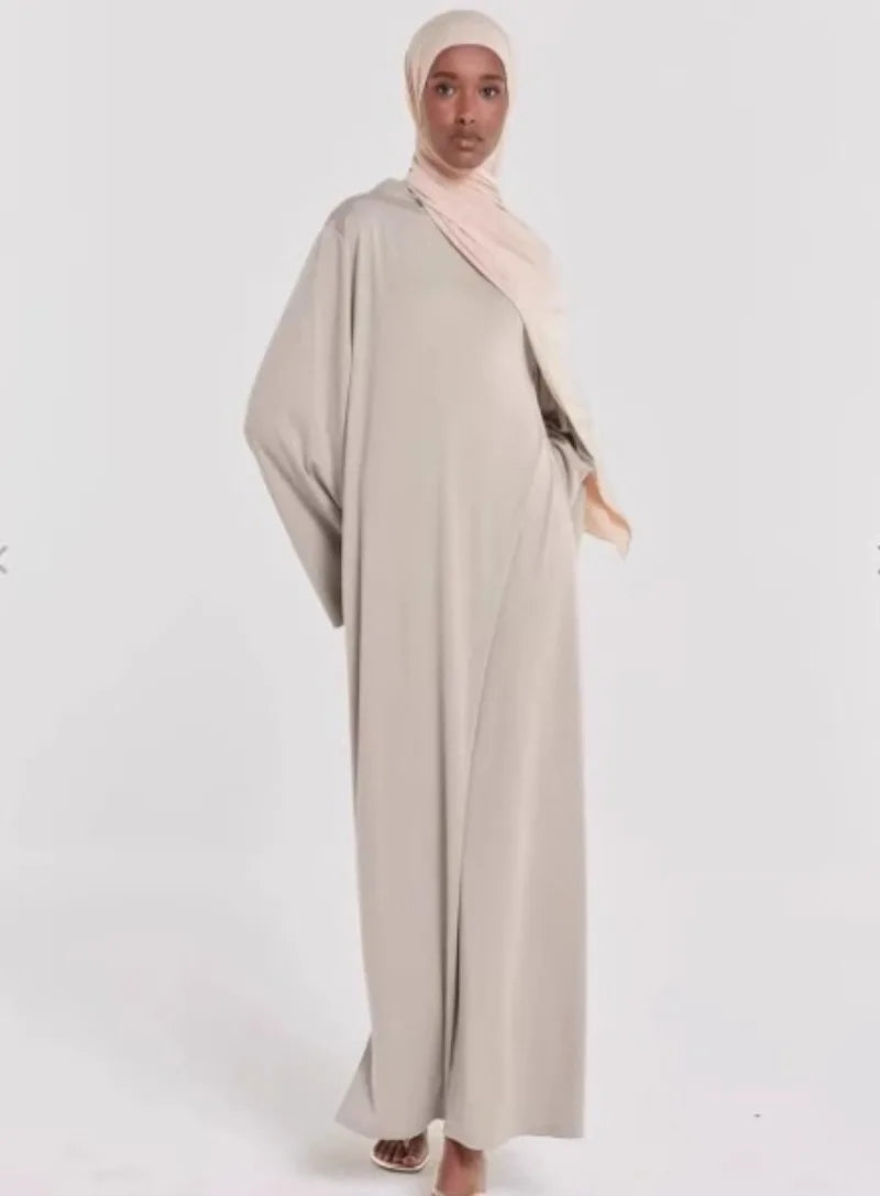 Vestido Largo Abaya Mujer Estilo Árabe Kaftan Holgado