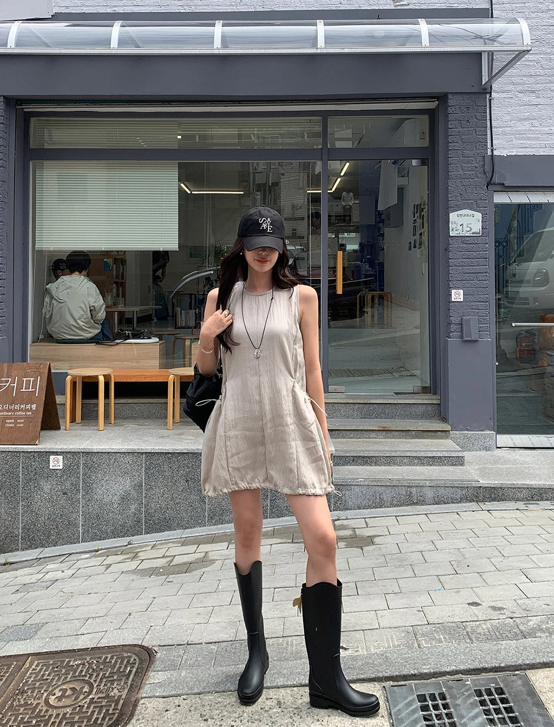 Denim Jumpsuit Set - Kids Two Piece Light Blue