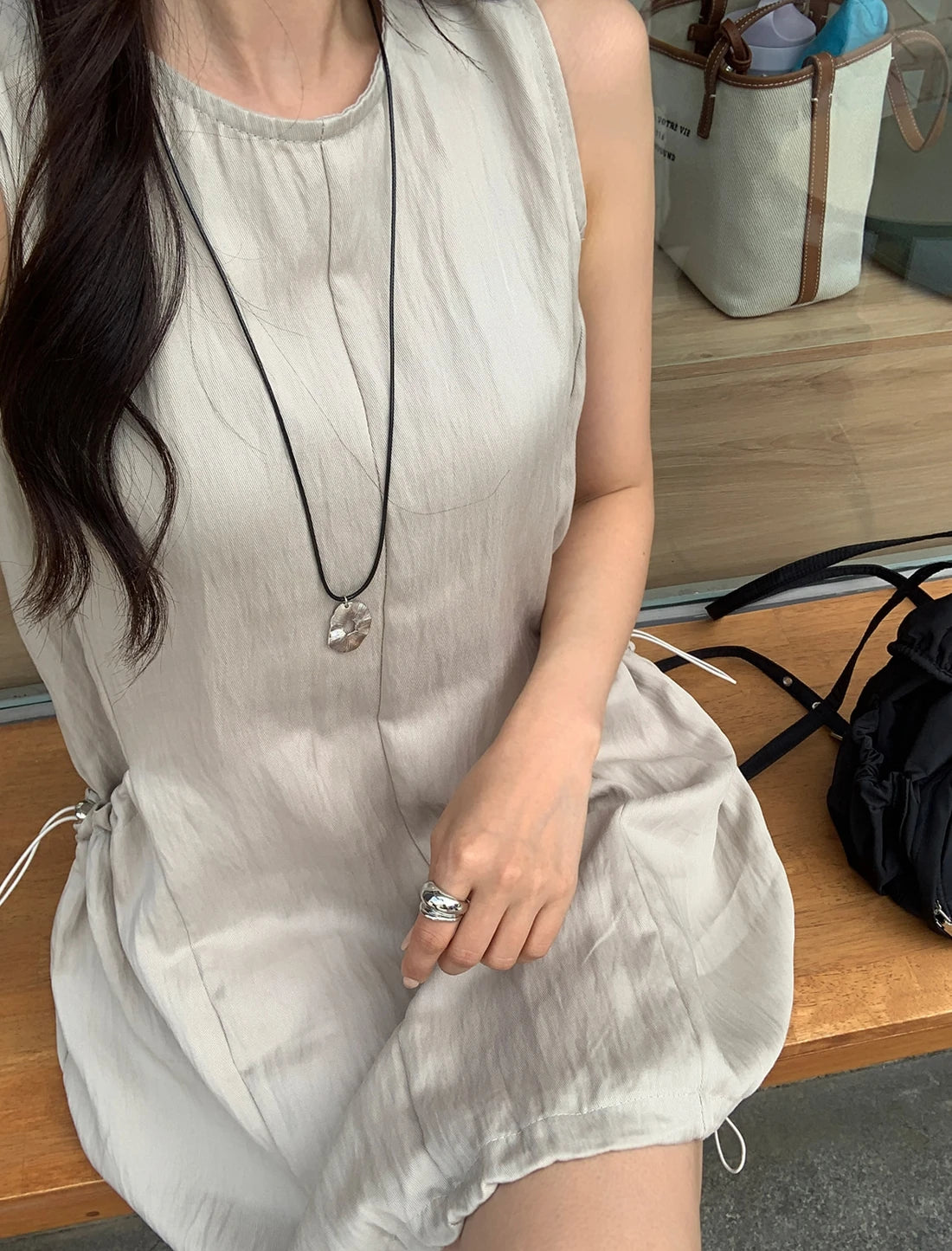 Denim Jumpsuit Set - Kids Two Piece Light Blue