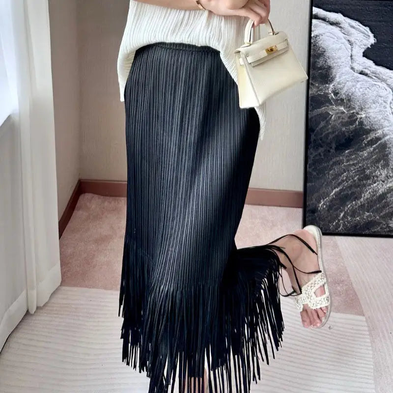 Conjunto Dos Piezas Flecos - Top Sin Mangas Falda A-Line