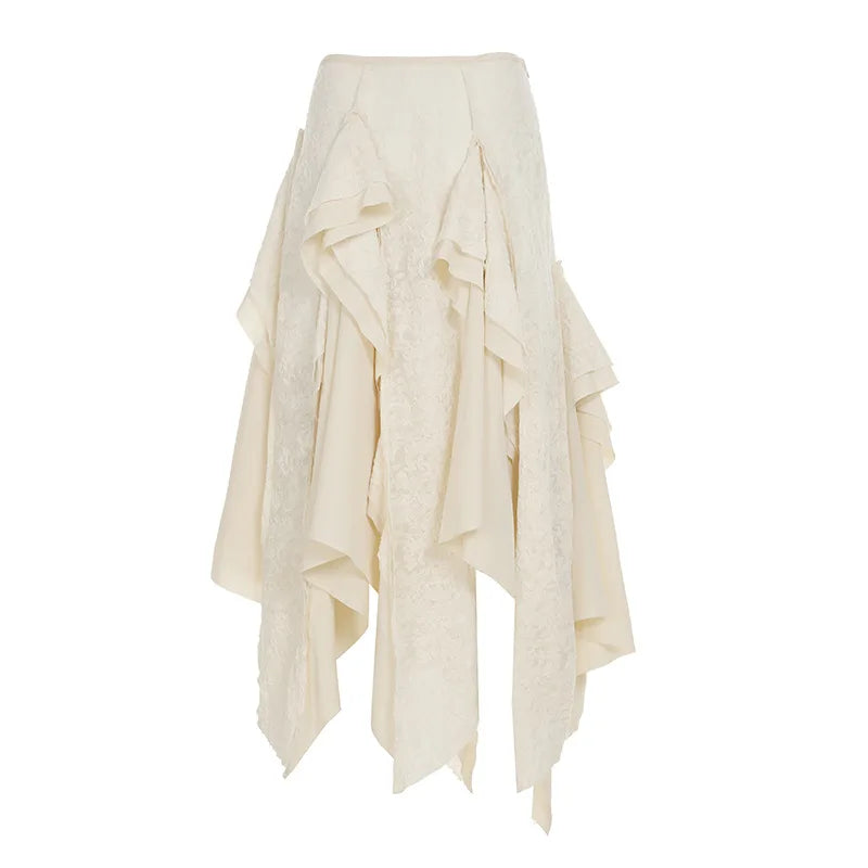 Falda Irregular Midi Mujer Diseño Urbano