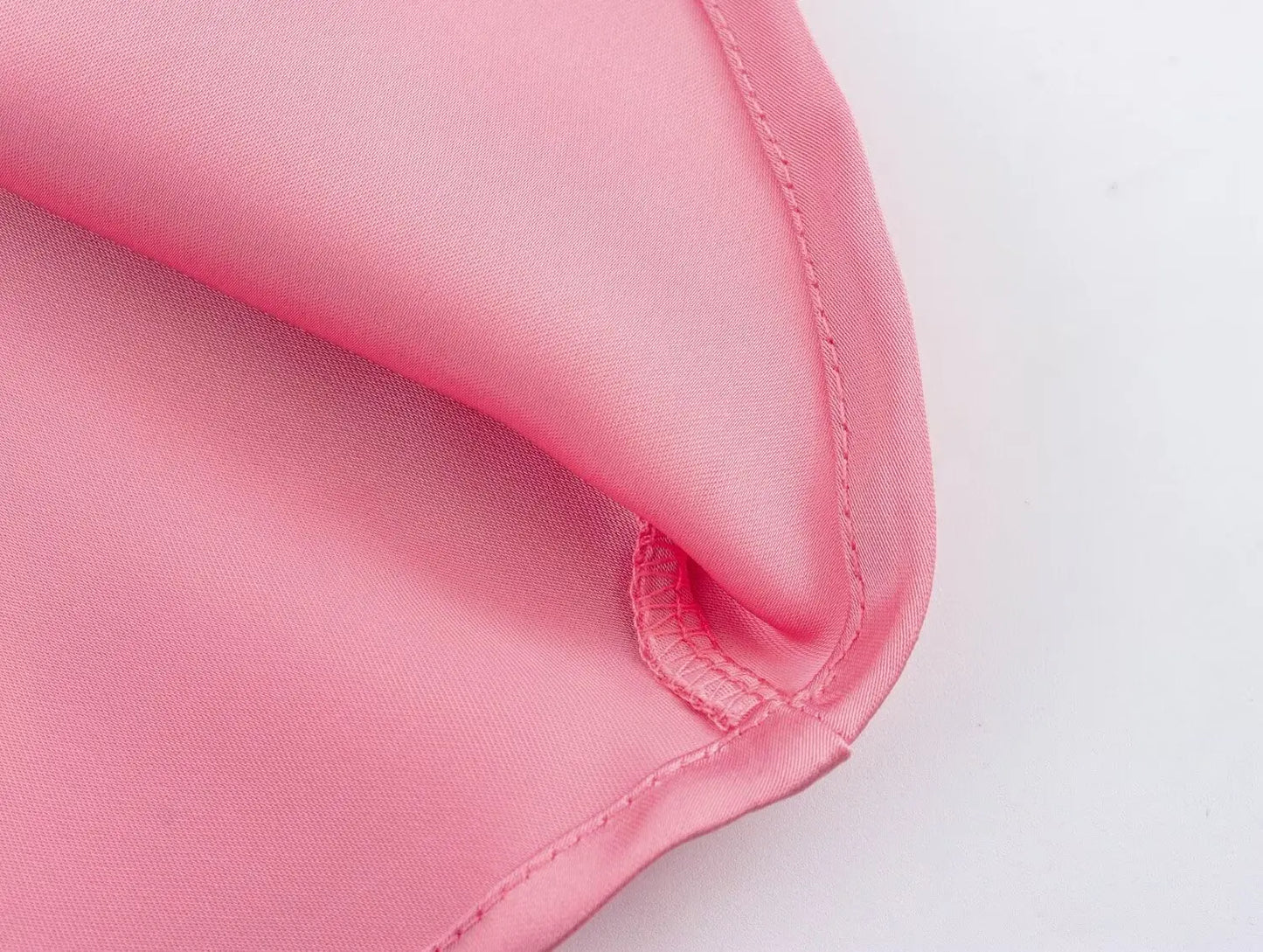 Satin Midi Skirt - High Waist